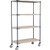Nexel 4 Shelf Truck, Nexelite, 42"W x 21"D x 60"H, Polyurethane Swivel Casters