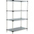 Nexel 4 Shelf, Galvanized Steel Solid Shelving Unit, Starter, 24"W x 18"D x 54"H