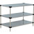 Nexel 3 Shelf, Galvanized Steel Solid Shelving Unit, Starter, 60"W x 18"D x 34"H