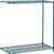 Nexel 2 Shelf, Poly-Green Wire Shelving Unit, Add On, 24"W x 14"D x 34"H