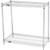 Nexel 2 Shelf, Chrome Wire Shelving Unit, Starter, 36"W x 18"D x 34"H