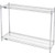 Nexel 2 Shelf, Chrome Wire Shelving Unit, Starter, 48"W x 14"D x 34"H