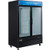 Nexel Ice Merchandiser, 2 Swing Glass Doors, 45 Cu. Ft.