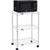 Nexel Poly-Z-Brite 3-Tier Microwave Station Cart Kit,  24"L x 18"W x 36"H