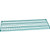 Nexel S2172G Poly-Green Epoxy Wire Shelf 72"W x 21"D
