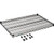 Nexel S2436B Black Epoxy Wire Shelf 36"W x 24"D