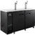 Nexel Beer Dispenser Cooler w/ 2 Single Tap Dispensers, 15.8 Cu. Ft., Black