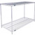 Nexel 2 Shelf, Chrome ESD Wire Shelving Unit, Starter, 54"W x 21"D x 34"H
