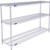 Nexel 3 Shelf, Chrome Wire Shelving Unit, Starter, 54"W x 18"D x 34"H