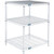 Nexel 3 Shelf, Chrome Wire Shelving Unit, Starter, 24"W x 21"D x 34"H