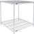 Nexel 2 Shelf, Chrome Wire Shelving Unit, Starter, 36"W x 36"D x 34"H