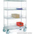 Nexel Chrome Wire Shelf Truck, 1600 lb. Capacity, 48"L x 24"W x 81"H