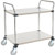Nexel Stainless Steel Utility Cart w/2 Shelves, 800 lb. Capacity, 36"L x 18"W x 38"H