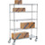Nexel Open Sided Wire Exchange Truck w/5 Shelves, 800 lb. Capacity, 48"L x 18"W x 69"H