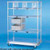 Nexel Open Sided Wire Exchange Truck w/5 Shelves, 1000 lb. Capacity, 48"L x 18"W x 69"H