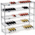 Nexel Wine Bottle Rack - 65 Bottle 48"W x 14"D x 42"H, Chrome