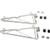 Nexel Chrome, Adjustable Single Shelf Post Bracket, 24"D