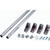 Nexel Chrome, Wall Mount Double Post Kit, 34"H