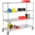 Nexel E-Z Adjust Wire Shelf Truck w/Brakes, 1200 lb. Capacity, 60"L x 18"W x 69"H