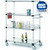 Nexel Stainless Steel Shelf Truck w/Brakes, 1200 lb. Capacity, 36"L x 24"W x 80"H