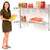 Nexel Chrome Adjustable Wall Mount Wire Shelving, 2 Shelf, Starter, 54"Wx14"Dx34"H