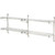 Nexel Poly-Green Adjustable Wall Mount Wire Shelving, 2 Shelf, Add On, 48"Wx14"Dx34"H