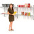 Nexel Chrome Adjustable Wall Mount Wire Shelving, 2 Shelf, Add On, 48"Wx18"Dx34"H