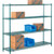 Nexel 4 Shelf, Poly-Green Wire Shelving Unit, Starter, 72"W x 14"D x 54"H