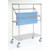 Nexel Chrome High Profile Sterile Wrap Rack, 2 Casters with Brakes, 60"L x 24"W x 68"H
