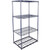 Nexel 4 Shelf, Nexelon Blue Wire Shelving Unit, Starter, 1 HD Shelf, 36"W x 18"D x 74"H
