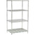Nexel 4 Shelf, Poly-Z-Brite Standard Wire Shelving Unit, Starter, 24"W x 18"D x 86"H