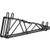 Nexel Black Epoxy, Fixed Double Shelf Wall Mount Bracket, 18"D