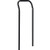 Nexel Black Epoxy, Utility Cart Handle, 14"D - Pkg Qty 2