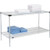 Nexel 2 Shelf, Chrome Wire Shelving Unit, Starter, 1 Solid Shelf, 60"W x 18"D x 34"H