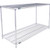 Nexel 2 Shelf, Chrome Wire Shelving Unit, Starter, 60"W x 21"D x 34"H