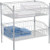 Nexel 2 Shelf, Chrome Basket Wire Shelving Unit, Starter, 36"W x 24"D x 34"H