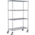 Nexel 4 Shelf Truck, Nexelate, 48"W x 18"D x 80"H, Polyurethane Swivel Casters