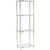 Nexel 4 Shelf, Chrome Wire Shelving Unit, Starter, 24"W x 14"D x 74"H
