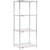 Nexel 4 Shelf, Chrome Wire Shelving Unit, Starter, 30"W x 24"D x 74"H