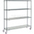 Nexel 4 Shelf Truck, Nexelon, 60"W x 24"D x 80"H, Polymer Swivel Casters, 2 Brake