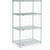 Nexel 4 Shelf, Stainless Steel Wire Shelving Unit, Starter, 36"W x 24"D x 63"H
