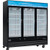 Nexel Merchandiser Freezer, 3 Glass Swing Doors, 52 Cu. Ft.