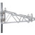 Nexel Chrome, Adjustable Double Shelf Post Bracket, 14"D