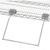 Nexel Wire Keyboard Holder, 12-3/4"W x 13-1/2"D, Chrome