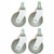 Nexel CA5R4 (4) Rigid Stem Casters, 5" Polyurethane, Set of (4), 1200 lb Capacity