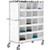 Nexel Stock Picking Truck, Back To Back, 40 Cells, 48"L x 24"W x 69"H, White