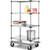 Nexel Stainless Steel Shelf Truck w/Dolly Base, 1600 lb. Capacity, 48"L x 18"W x 93"H