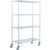 Nexel 4 Shelf Truck, Nexelate, 36"W x 18"D x 69"H, Polyurethane Swivel Casters, 2 Brakes