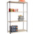 Nexel Nexelite 4 Shelf, Vented Plastic Mat Shelving Unit, Starter, 54"W x 18"D x 86"H