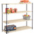 Nexel Nexelite 4 Shelf, Vented Plastic Mat Shelving Unit, Starter, 60"W x 24"D x 54"H